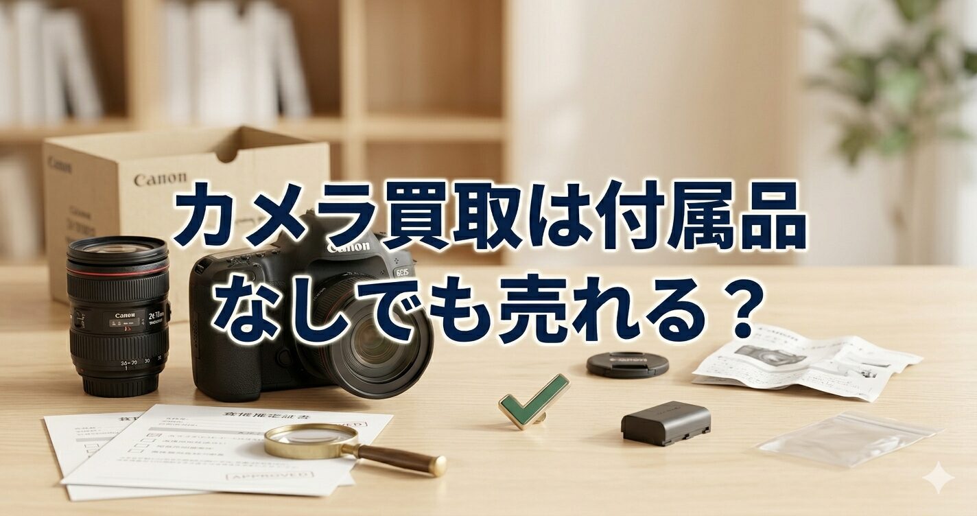 カメラ買取は付属品なしでも売れる？